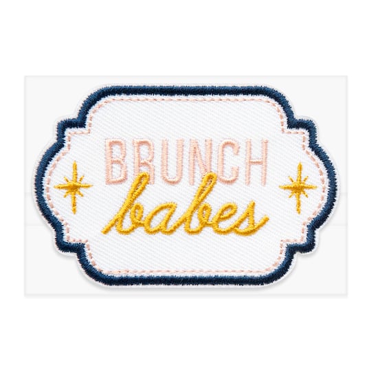 Brunch Babes Embroidered Iron-On & Adhesive Patch by Make Market®